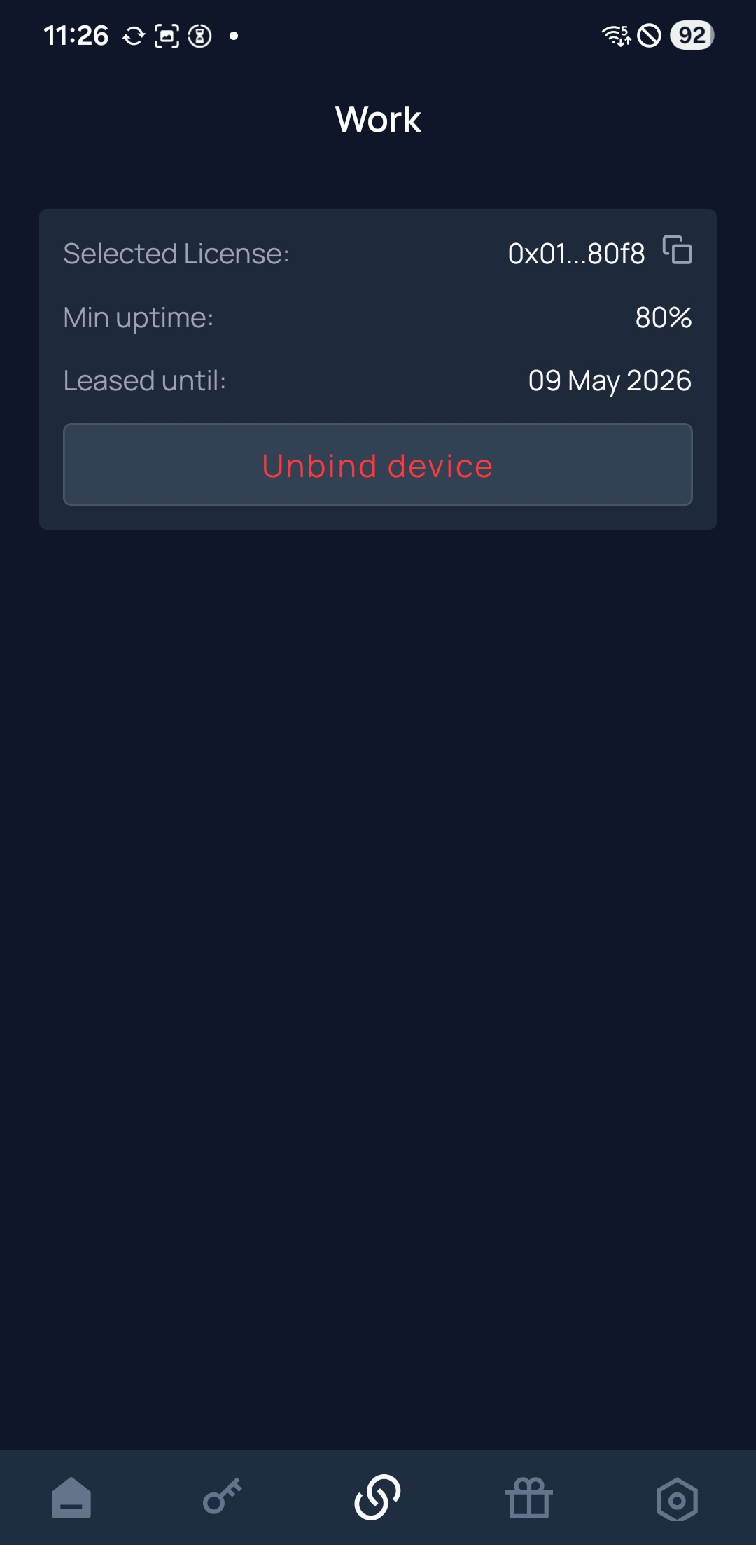 Licenza collegata al dispositivo