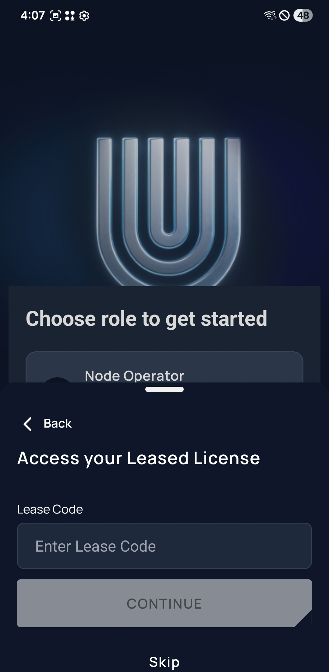 Inserimento Lease Code