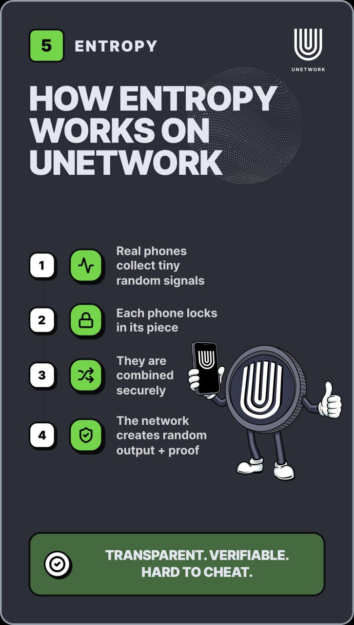 Unetwork infographic showing how entropy works on the network